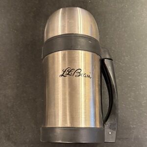 L.L. Bean Stainless steel and Black Thermos